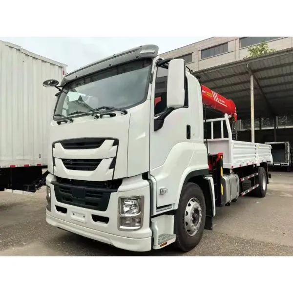 Isuzu Giga Hino 700 4X2 Folding Arm Crane 8 Tons Truck Mounted