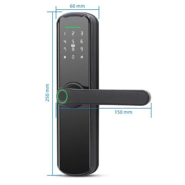 Waterproof IP65 Digital Smart Door Locks FCC WIth Reversible Handle