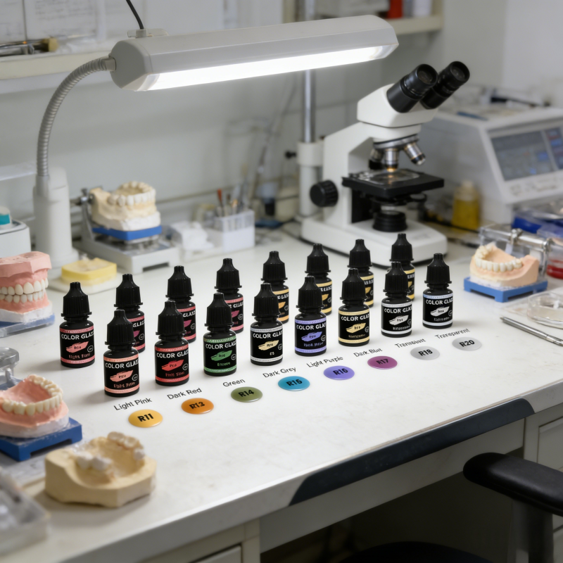 Highly Adaptable To Dentition Dental Lab Gum Shades Set With Not Too Opaque Shades To Support Accurate Color Matching