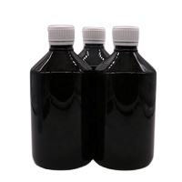 500mL/16.9oz PET Plastic Syrup Bottle Liquid Supplement Medicine Container with Lids