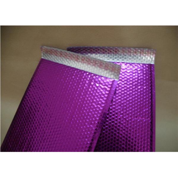 Waterproof Pink Metallic Bubble Mailers Large Volume Puncture Resistant