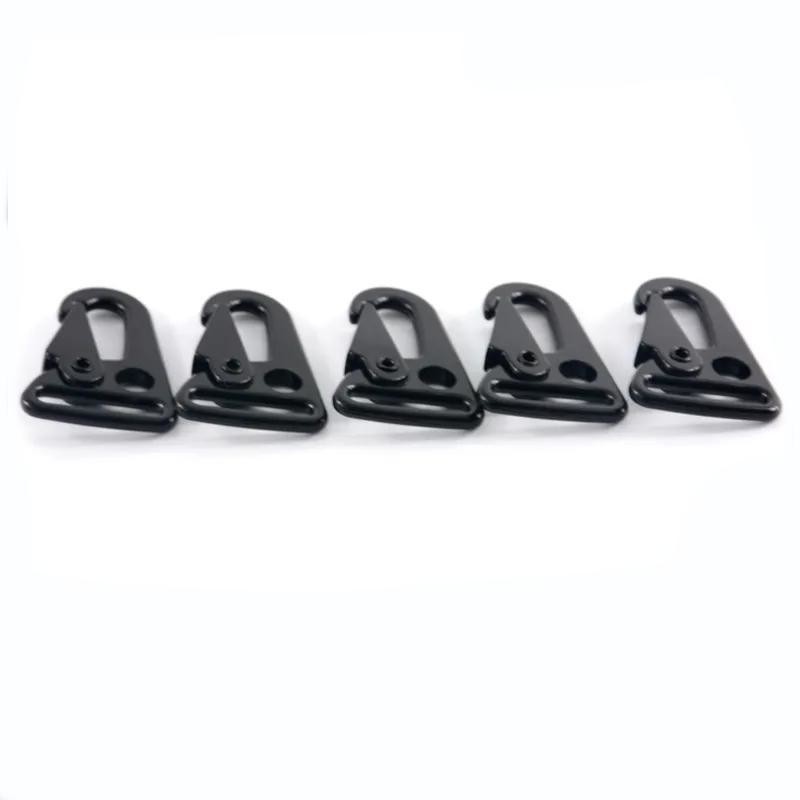 Shipping Cost Zinc Alloy 25mm Keychain Snap Hook Black Carabiner HK Clip for Bags