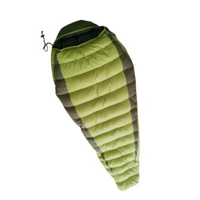 Outdoor Duck Down Wide Mummy Style Sleeping Bag Winter Sleeping Bags For Hiking