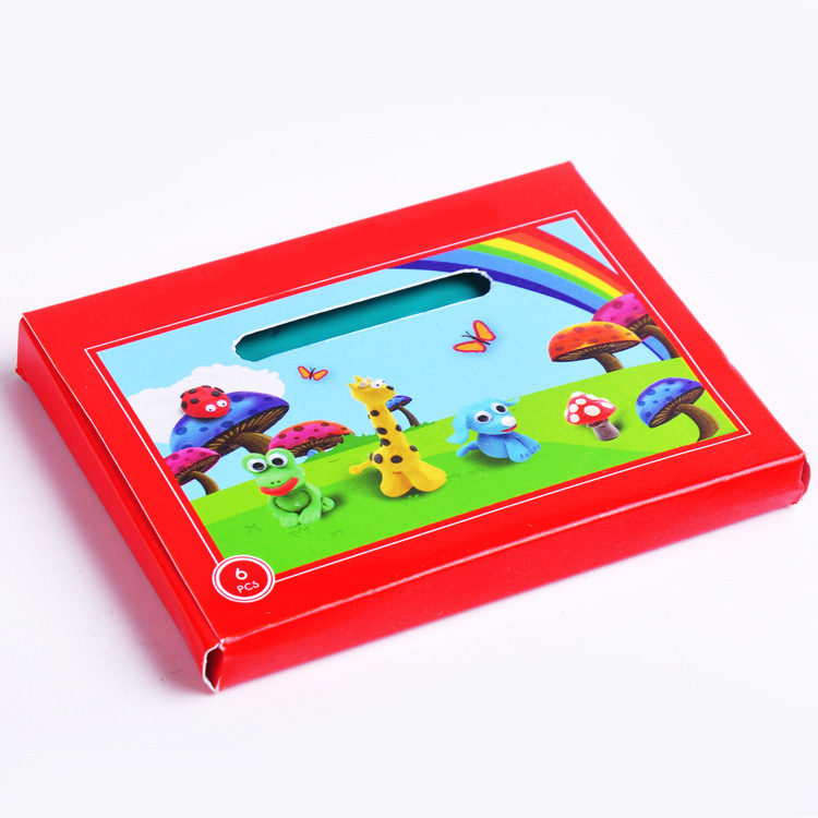 70g 6color Kids DIY Hobby Non-toxic Factory Price Flat Plasticine Modelling Clay