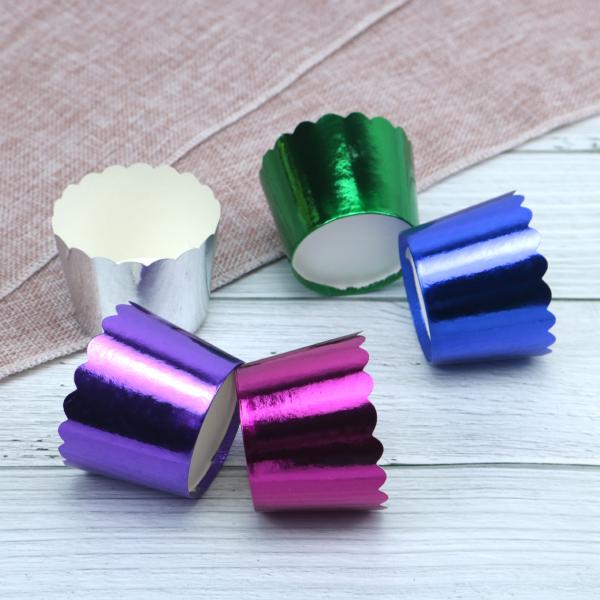 Food Grade Sustainable Aluminum Foil Cupcake Baking Cups