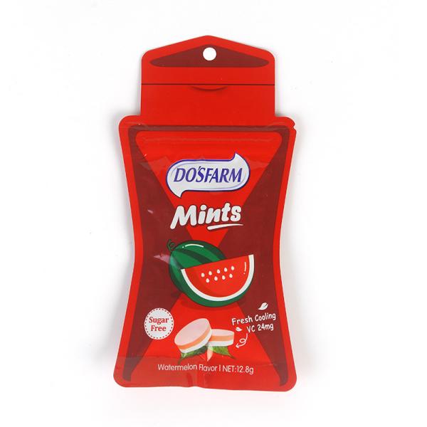 Sachet en plastique empaquetant Sugar Free Mint Candy 12.8g