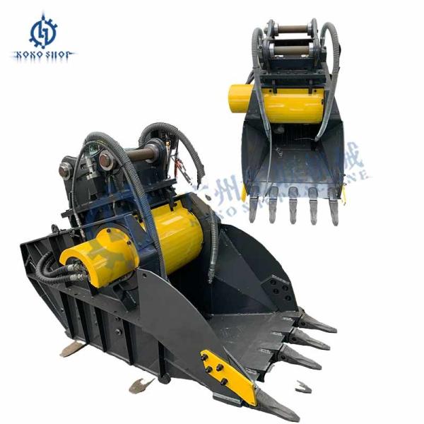 R160 R210 EX200 EC220 DH150LC Crusher Bucket Demolition Screening Bucket Crushing Bucket for 20 Tons Excavator
