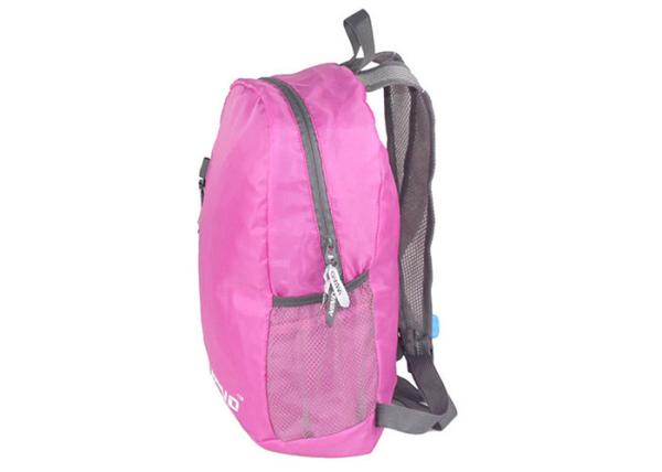Customized Pink Rucksack Lightweight Fold Up Backpack Knapsack