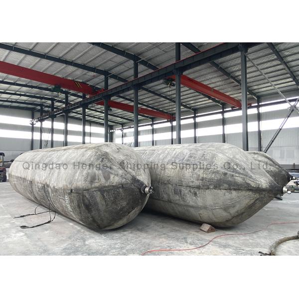 Heavy Duty Marine Rubber Airbag With Synthetic Tire Cord Layers For 0.8-3 M Diameter 4-25 M Length Ship Launching