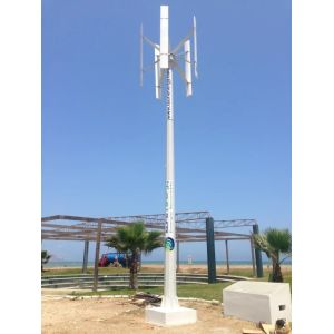 low noise vertical axis wind generator with low start-up wind speed vawt