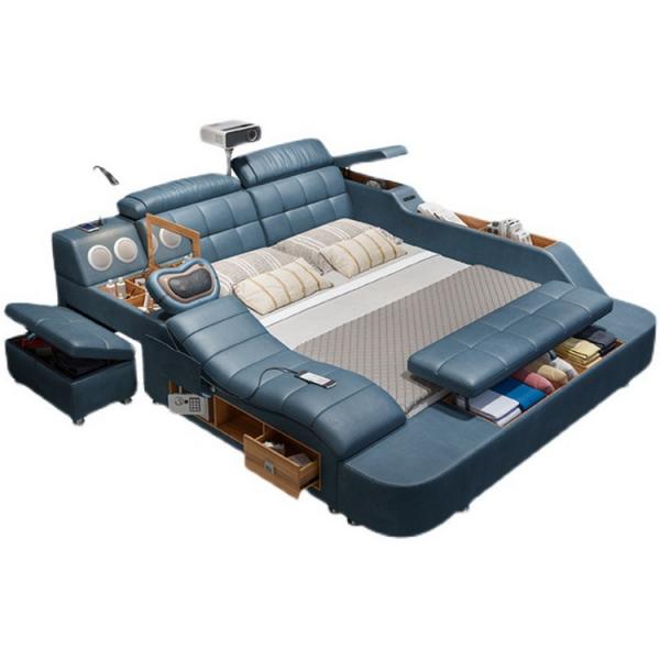 ISO9001 King Queen Size Platform Bed Frame Multifunctional Bedroom Furniture