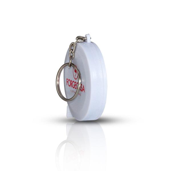 Medida retrátil da fita do presente do fechamento da qualidade 79inch 2Meters Mini Compact Keychain Soft Auto de Wintape com porta-chaves