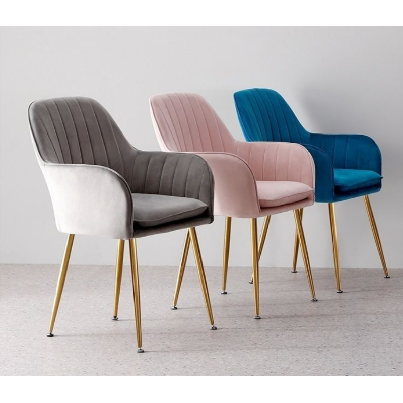 Dining Chairs Faux Leather Wooden Legs Dining Room Chair Hotel Luxury Dining Chair