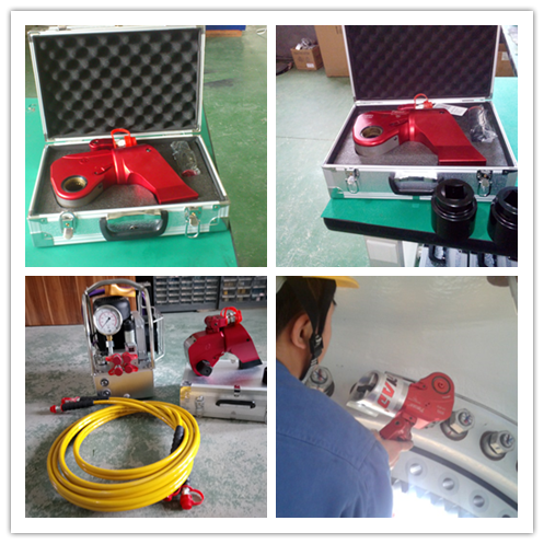 451-4512 N.m Square drive  hydraulic torque wrench manufacturer with CE authentication