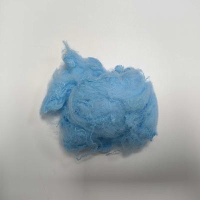 Nontoxic Blue Polyester Synthetic Fiber Flame Retardant 76mm PP Staple Fiber