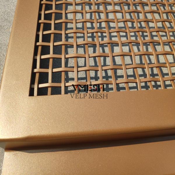 Decorative Stainless Steel Flat Wire Woven Wire Mesh Panels For Building