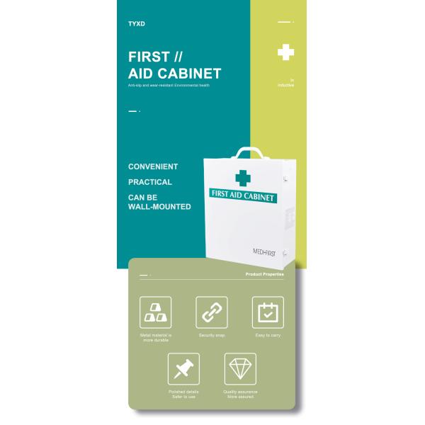 Коробка приборов скорой помощи шкафа медицины металла бортовой аптечки