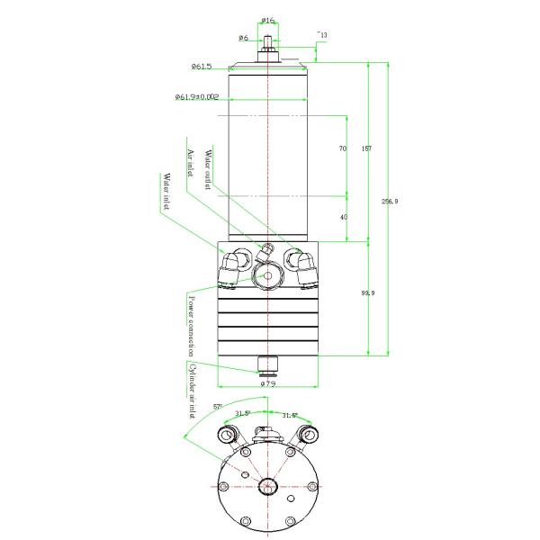 KL-60MT 1.2KW CNC гравировка фрезерная шлифовка шлифовка Mt шароподшипник шпиндель