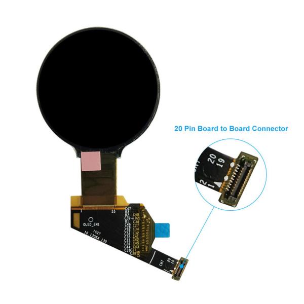 1.39 Inch Round AMOLED Display 400X400 Dots 20 Pins Mipi Interface Driving IC RM69080 300c/D