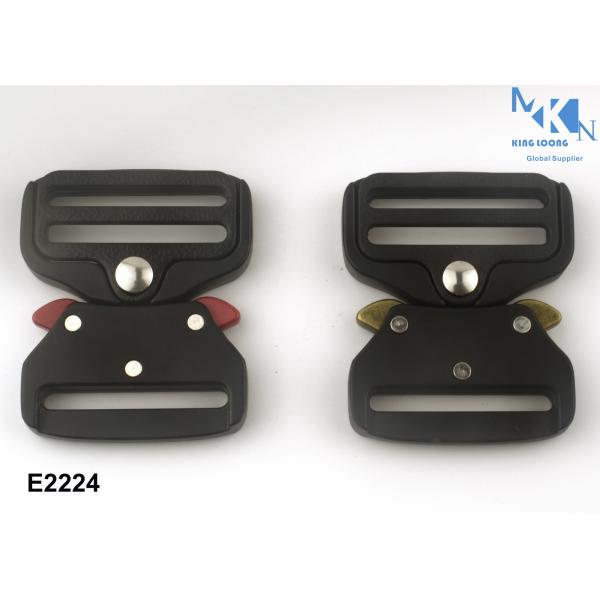 39mm Inner Size Black Electrophoresis Tactical Cobra Belt Buckle For Police