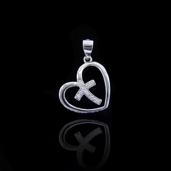 925 Silver Bird Pendant Wedding Gifts / Sterling Silver Red Crowned Crane
