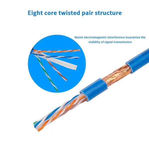 Lan гигабита CAT6A привязывает чистой бескислородной 4 пары защищаемые медью переплетенные