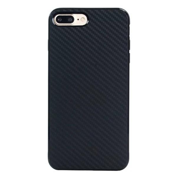 Soft TPU Carbon Fiber Pattern Cell Phone Case Back Cover For iPhone 7 6s Plus