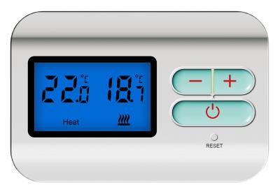 Não - termostato sem fio programável, termostato para o sistema de aquecimento da caldeira
