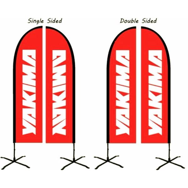 Поляк стеклоткани сезонного флага пера 100% полиэстер 12ft изготовленного на заказ алюминиевый