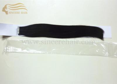 20 Inch Black Double Drawn Virgin Human Hair Extesions Tape In For Sale