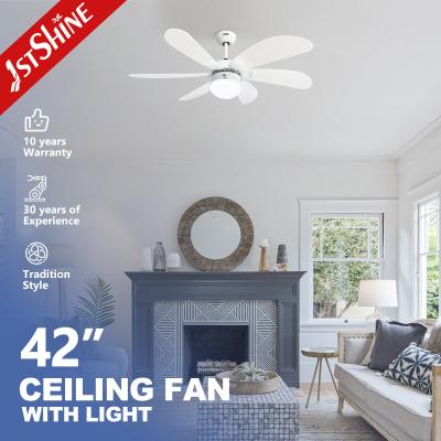 Puxe os fãs de teto quietos do estilo ROHS da corrente 42 polegadas decorativos para a casa