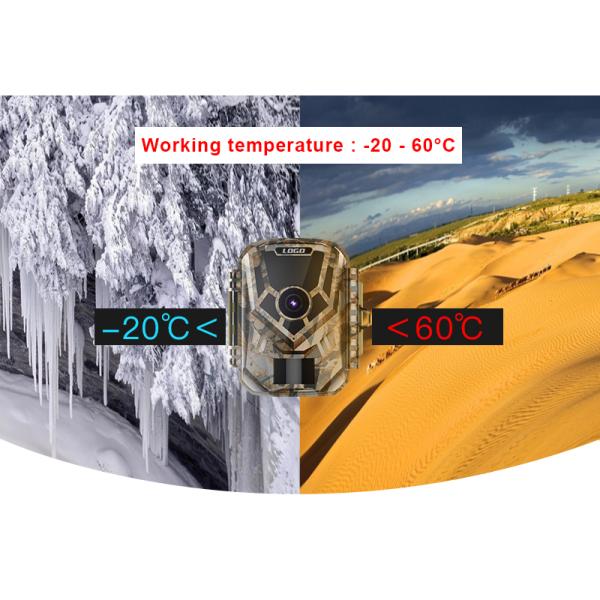 Portable 20m Night Vision Trail Camera 2 Inch Screen HD 1080p Wildlife Motion Camera