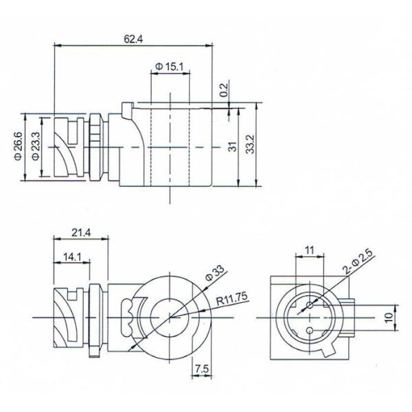 Solenoid Coil For 50 10 360 034 / 50 10 360 036 Febi Bilstein Type Solenoid Valve