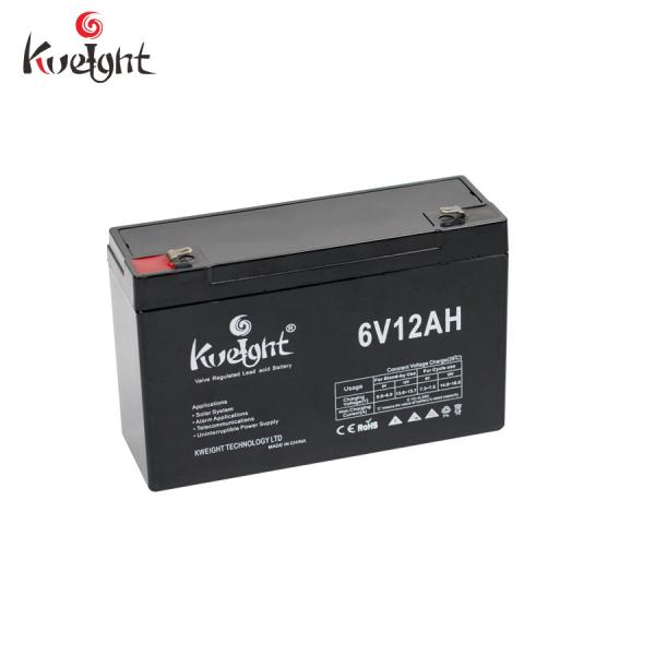 Da bateria profunda do gel do ciclo do OEM 6V 12Ah bateria recarregável acidificada ao chumbo de UPS