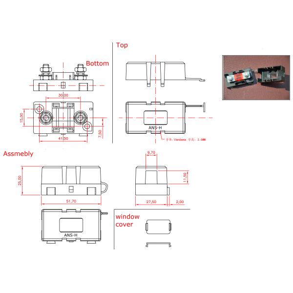 Fuerza M5 Bolt MIDI ANG ANS caja de contenedor de fusible de tira para automóvil motocicleta automotriz