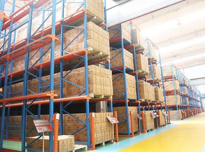 Powder Coated Drive In Racking System Cold Room Storage 500-2000KG/Pallet
