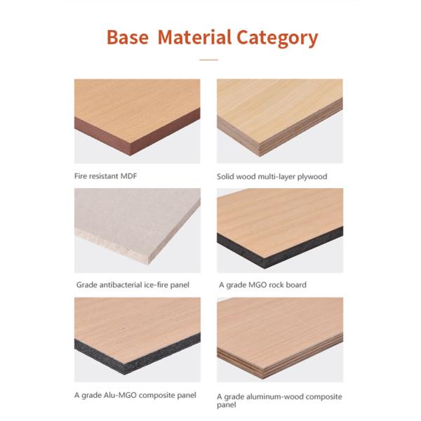 Внутренние ламинированные стеновые панели с дымом деревянного зернового фанера