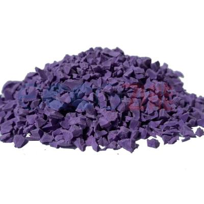 Grânulo artificiais macios exteriores EPDM roxo da grama