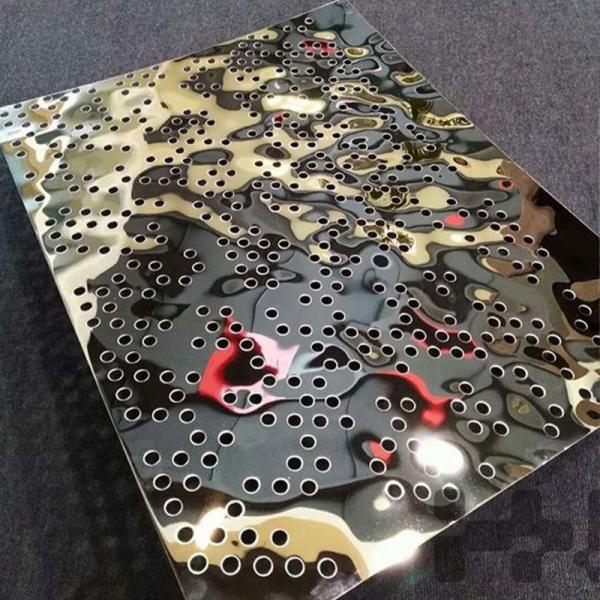 Lámina de acero inoxidable perforada 304 316 para paneles de pared de techo