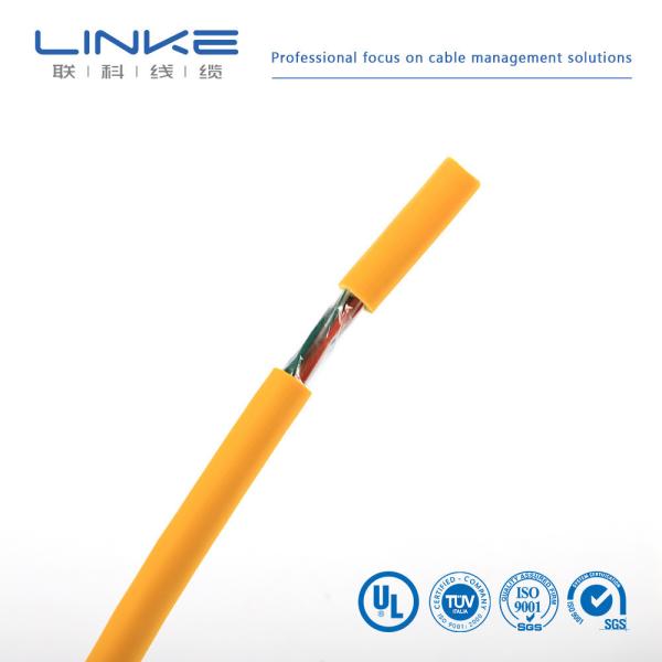 Cabo LAN UTP CAT5e (CCA), sólido, 1000 ft, amarelo