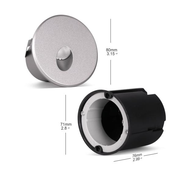 12VDC / 24VDC светодиодный встроенный стенный фонарь Mini IP65 встроенный лестничный свет