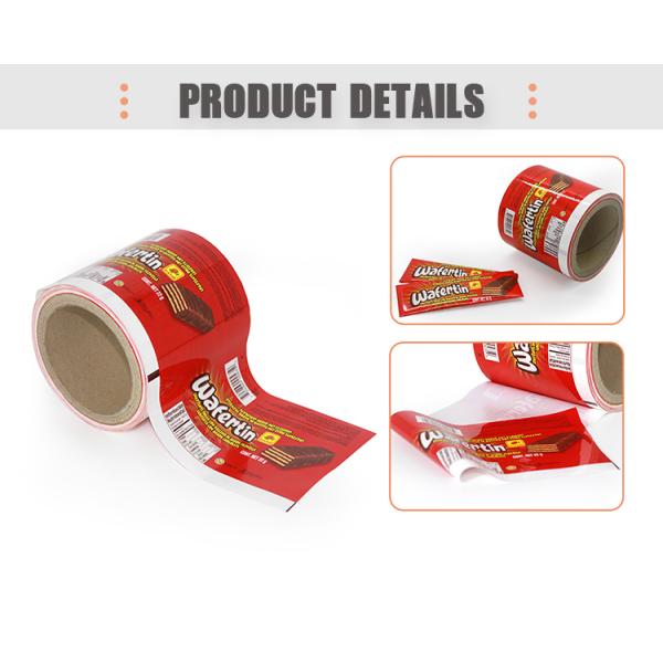 Custom Printed Aluminum Foil Laminated Energy Bar/Chocolate Packaging Roll Films BOPP Adhesive Film