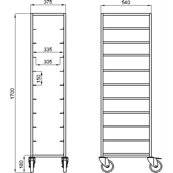 RK Bakeware China Foodservice NSF Custom Stainless Steel Sheet Pan Rack Tray Bread Trolley / Food Bakery Cooling Rack