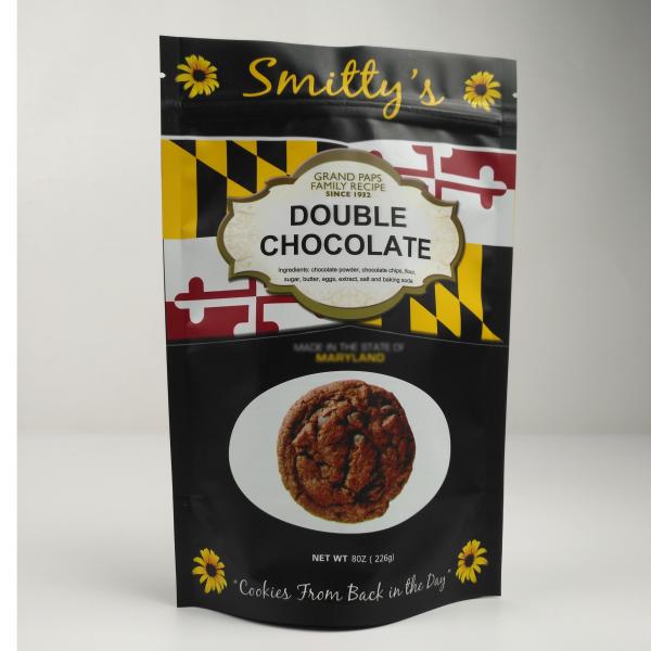 Embalagem de sacos de lanches ecológicos impressos digitalmente com fecho de fecho de plástico