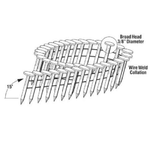 15 graus E. G. Wire Soldado 32mm Pneumatic Coil Nail para construção de telhados de aço