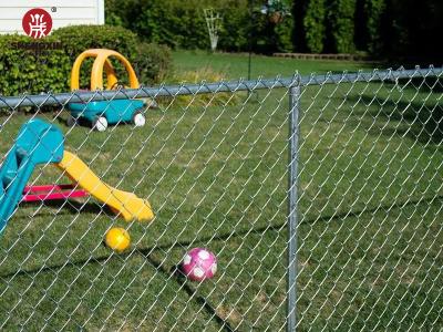 Electro Galvanized Cyclone Chain Link Fence 0.50m-5.0m Length