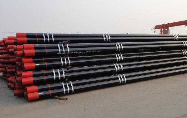Black Paint Surface Carbon Steel Seamless Pipe 11MnNi5-3/1.6212 ASME B36 Round Shape