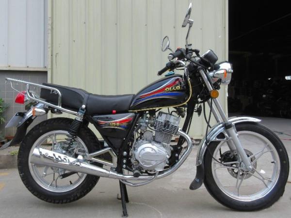 GR125-GN Classic Chopper Motorcycle Ground Clearance 140mm Black Color