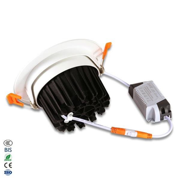 5W 10W 15W COB round ceiling recessed downlight led spotlight,spot light,spotlight, white and black in bedroom