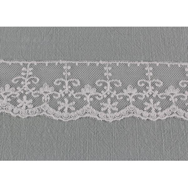 Вышитый шнурок Скаллопед отделкой края шнурка нейлона цветка ленты хлопка Тюль